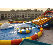 Inflatable Water Parks With Giant Water Pool Water Slide Iceberg And Water Trampoline